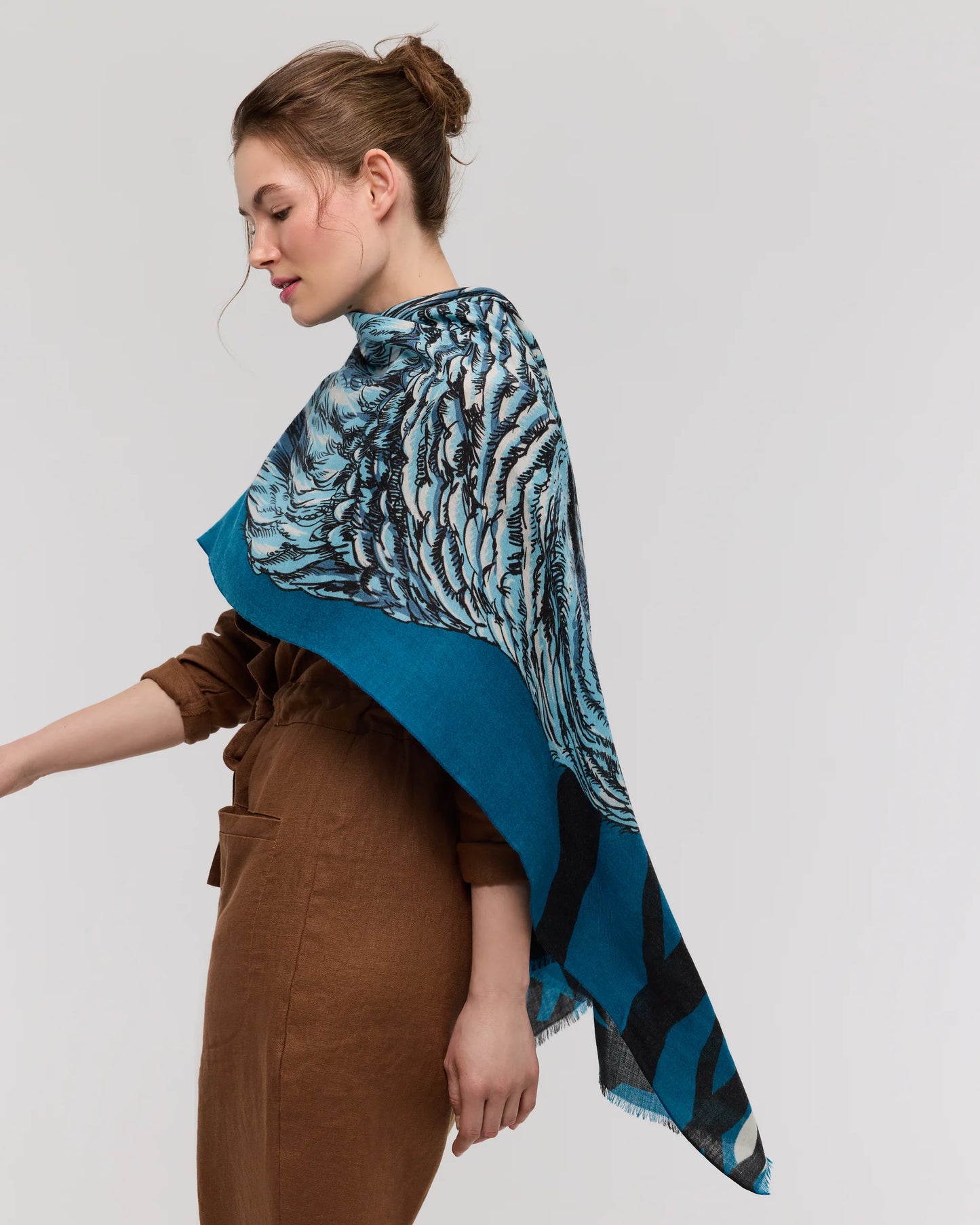 Scarf/shawl--Merino Wool, 5 Patterns (Princesee et Dragon)