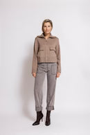 Jeans--"ZHKarli", Cuffed, Patch Pockets, GREY (Zhrill)