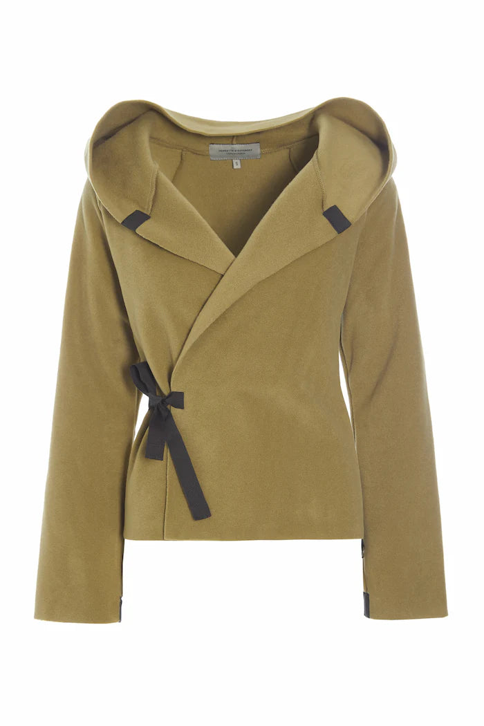 Cardigan--Wrap, Fleece, Camel (Henriette Steffensen)
