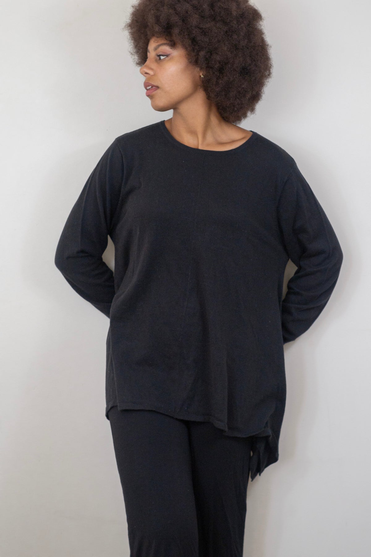 Sweater--"Traveler", Convertible, Black (Echo Verde)