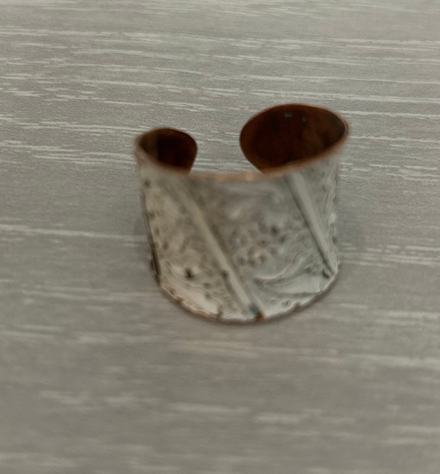 Ring--"Patina" Copper or Silver, Many Colors/Patterns (Anju)