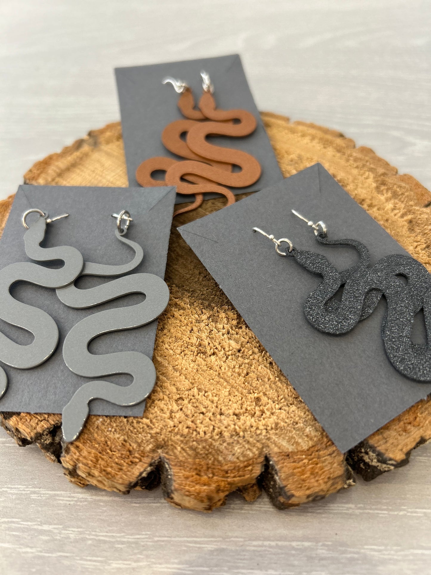 Earrings-Steel, Antlers, Serpents, North Star (Margaret Jacobs)