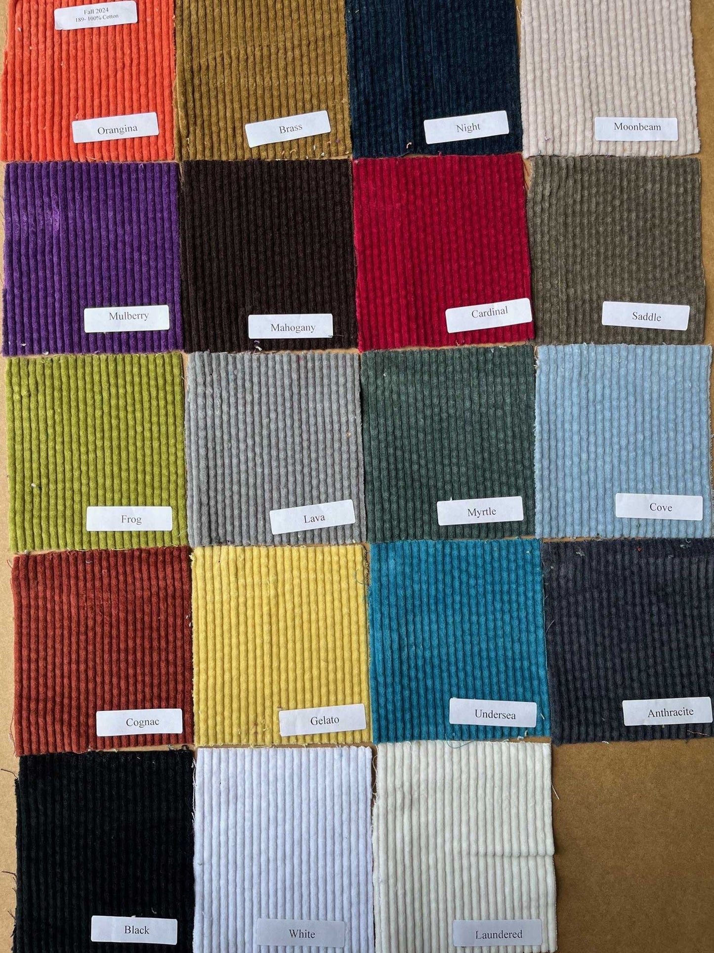 Pants--Wide Leg, Corduroy, Mahogany (cut loose)