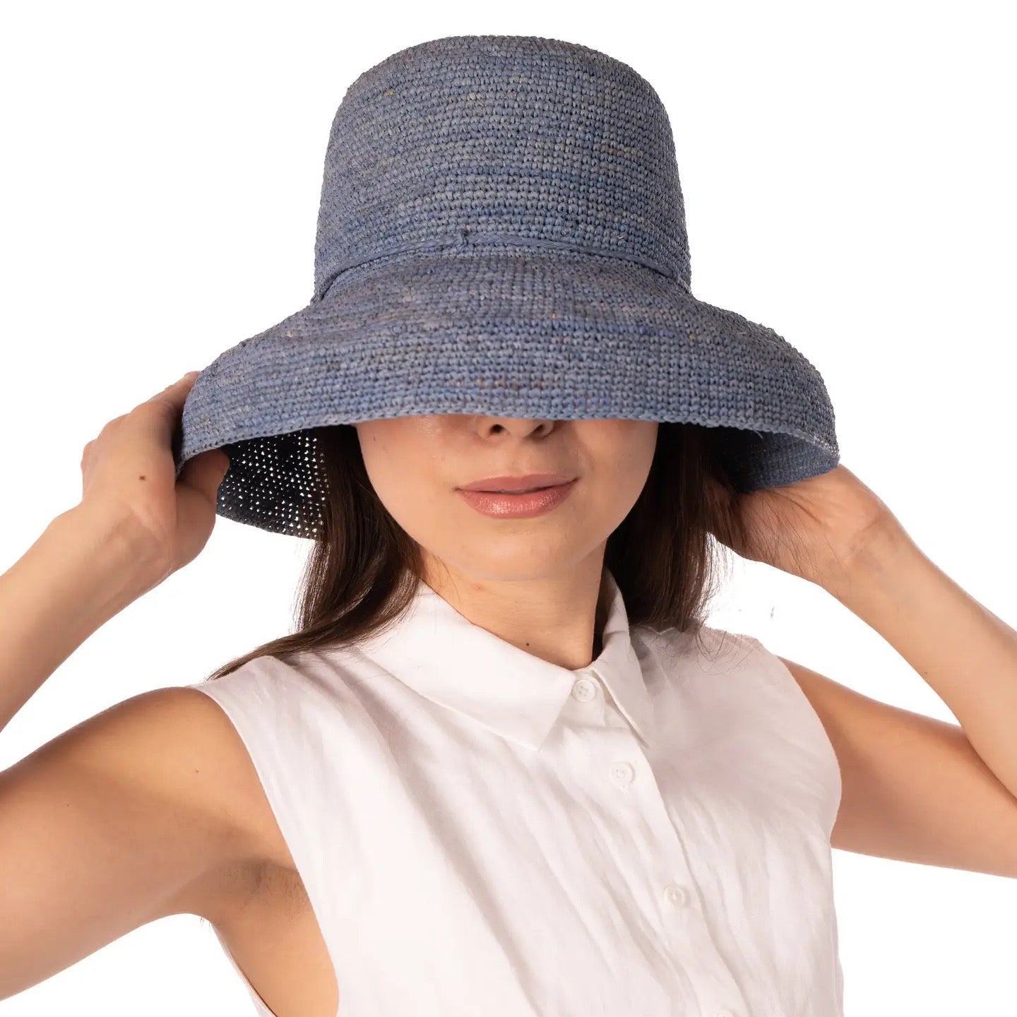 Hat--"Leor", Crochet-Raffia, 5 Colors (Shebobo)