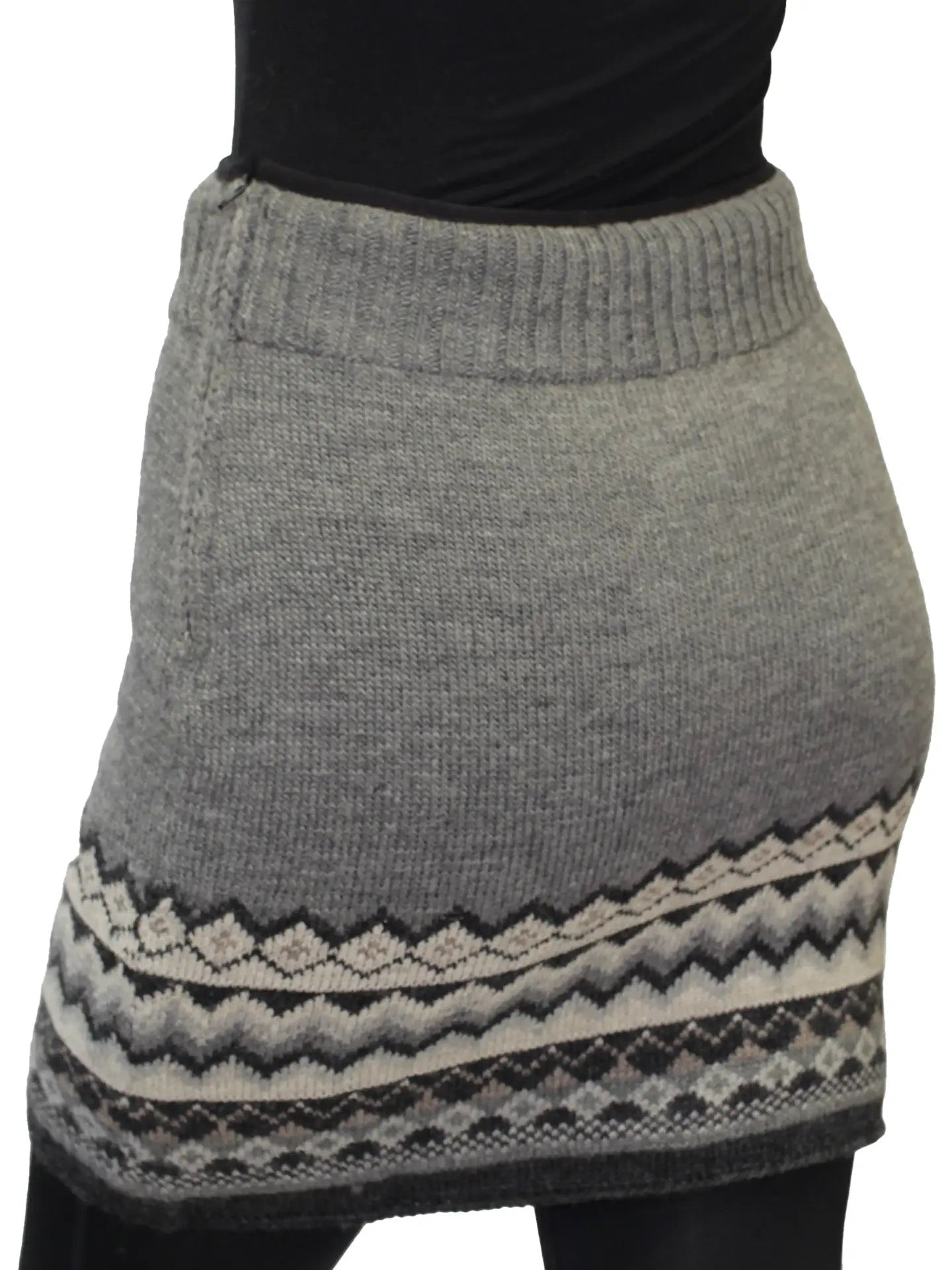 Skirt--"Echo", Lamb's Wool, Charcoal OR Stone, (Everest Designs)
