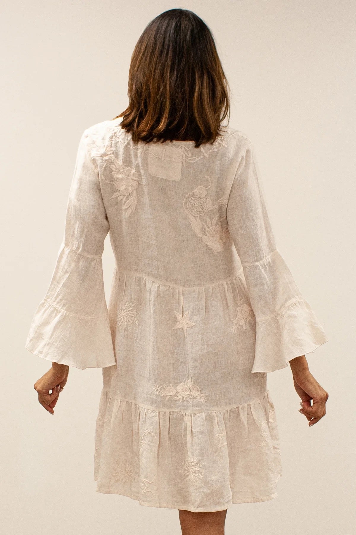 Dress--"Ayla", Embroidered, Petal Pink (Kyla SEO)