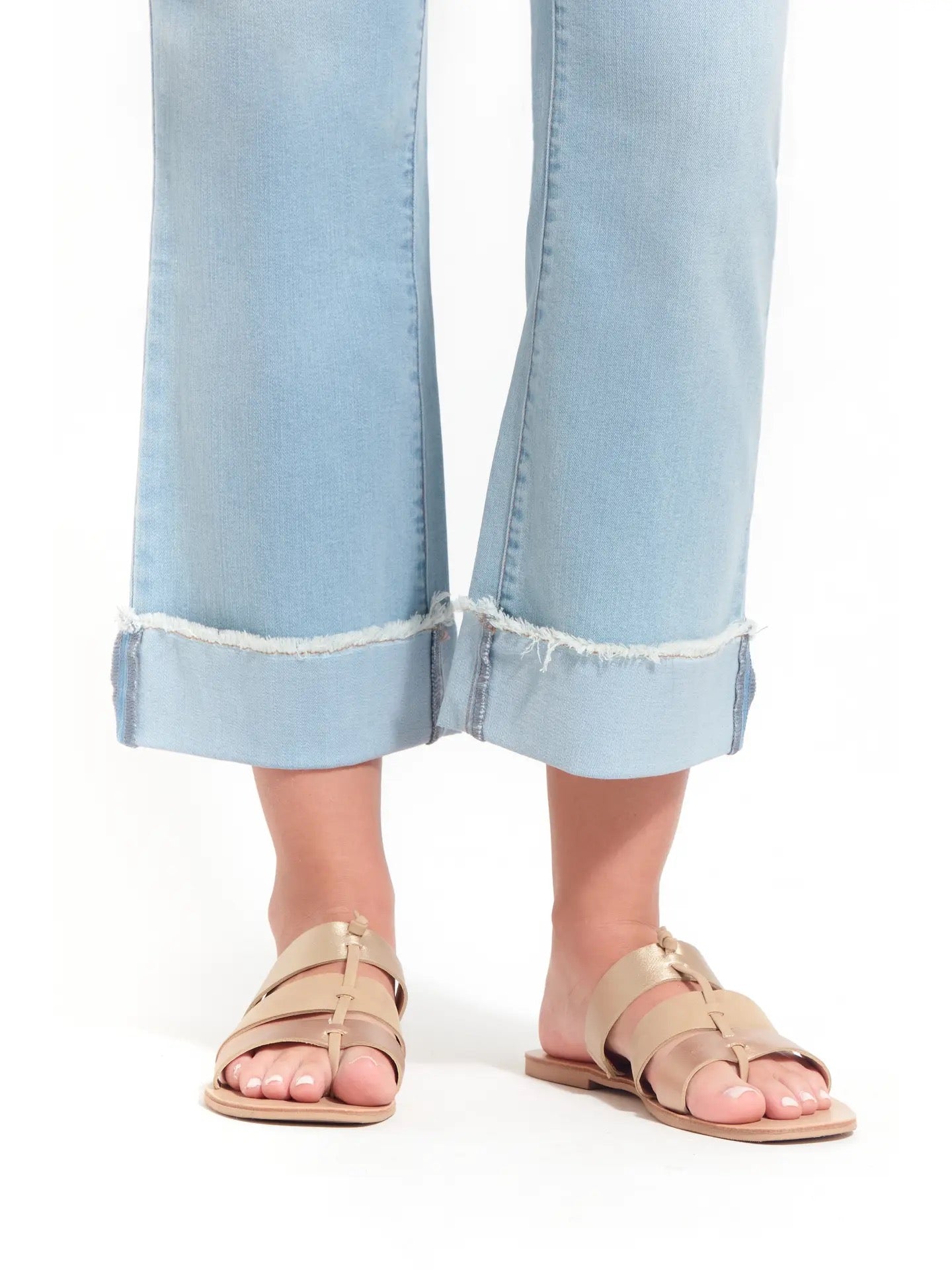 Pants--Denim, Demi Boot Cut, High Rise, BLUE (1822 Denim)