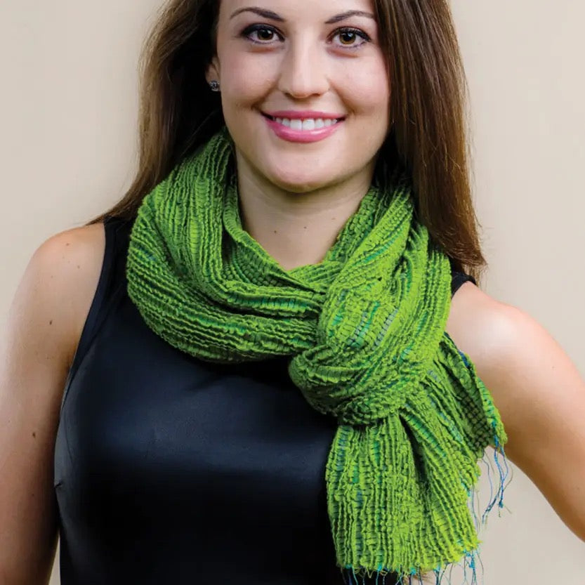 Scarf--"Revati", Wool-Silk, Many Colors (Sevya Handmade)