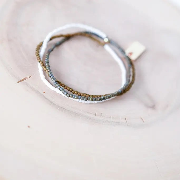 Bracelet--Multi-Wrap, Seed Beads, 4 Styles (Cecelia Designs)