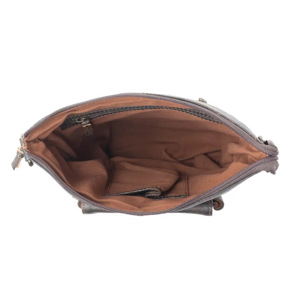 Bag--"Montana Peak", Crossbody, Leather, Brown (Myra Bag) (Copy)