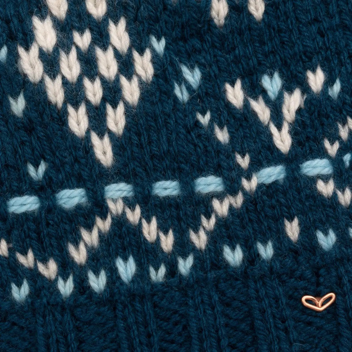 Mittens--"Fair Isle", Wool --Blue Teal (By Many Hands)
