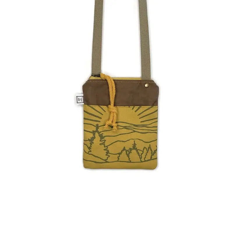 Bag--"Go Bag", Cross body, Waxed Canvas (Rachel Elise Studio)