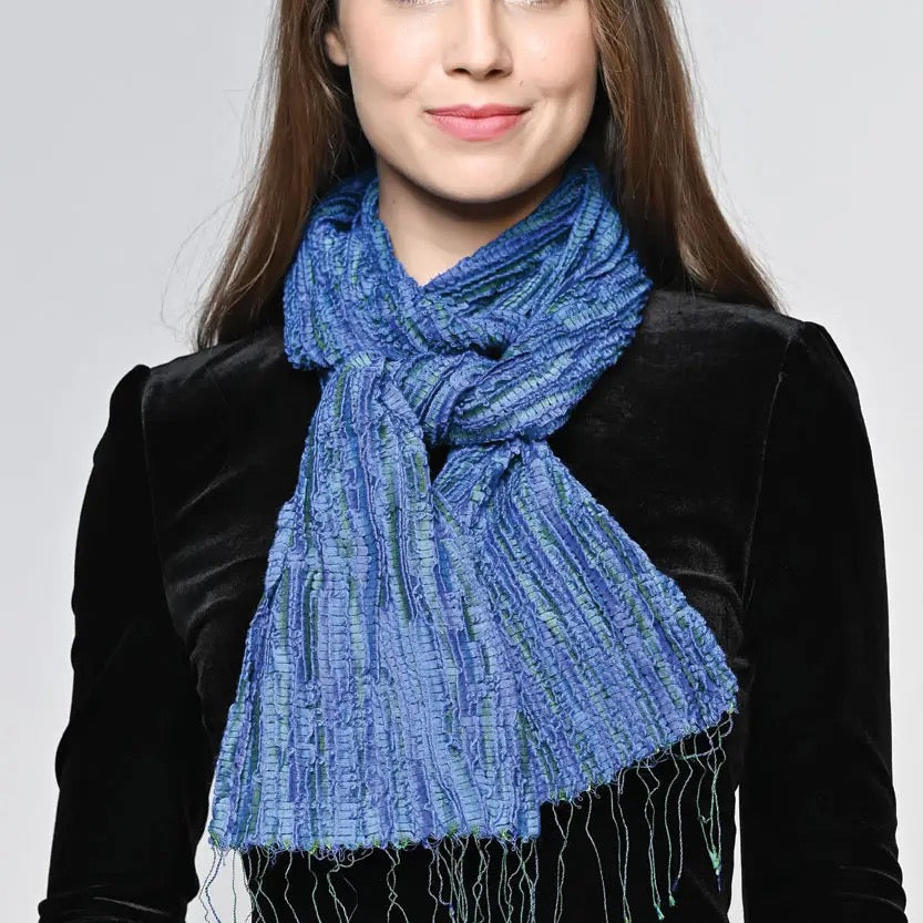Scarf--"Revati", Wool-Silk, Many Colors (Sevya Handmade)