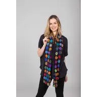 Scarf--"Dots", Felted Wool, 2 Colors (Windhorse)