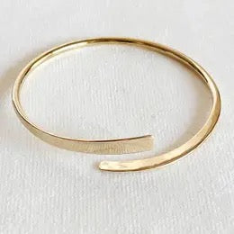 Bracelet--Thin, Single Spiral, Brass (Bisjoux)