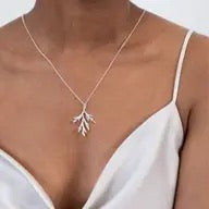 Necklace--Juniper, Gold or Silver-Plated (Birch Jewellery)