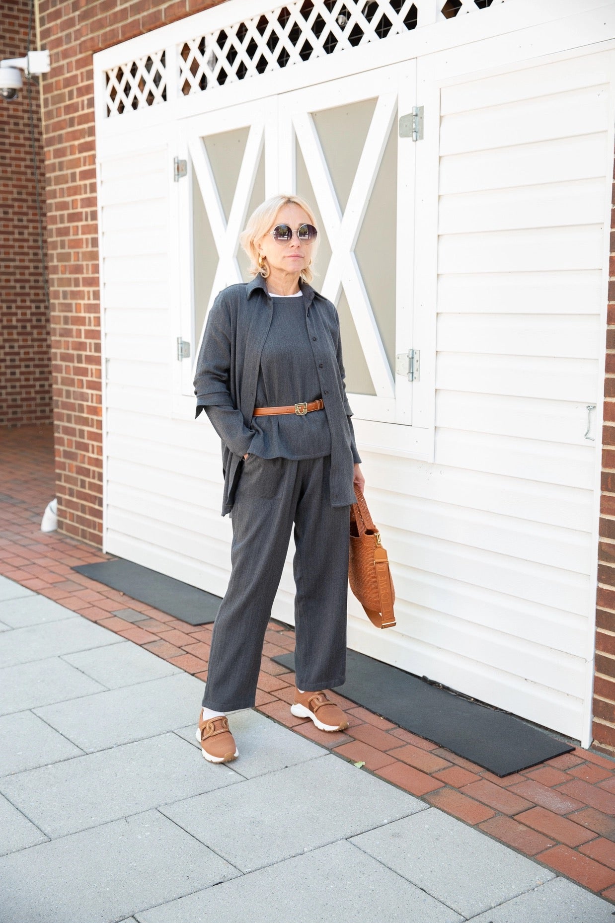 Tunic/Shirt/Dress--Merino Wool-Cotton-Linen, Long-Sleeved, Button-Front, Natural Vikolino)