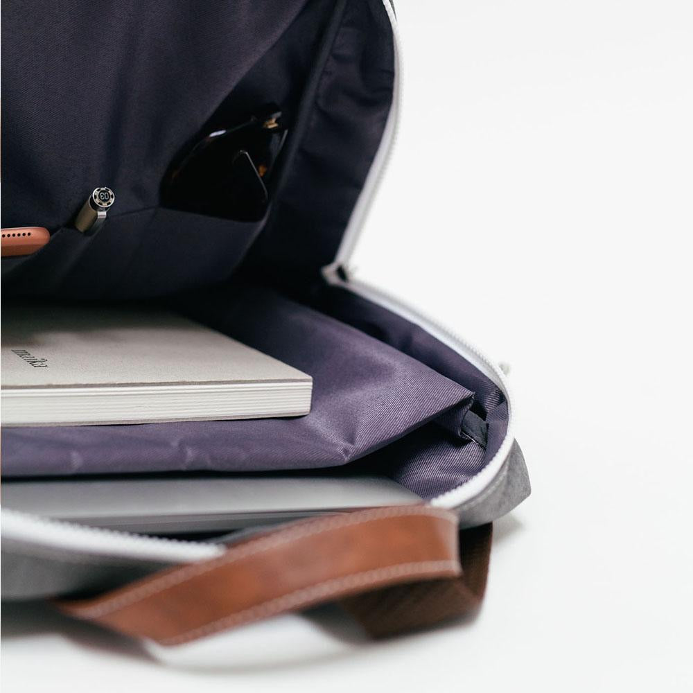 Bag--"Zippered Backpack" Waxed Ash (Maika)