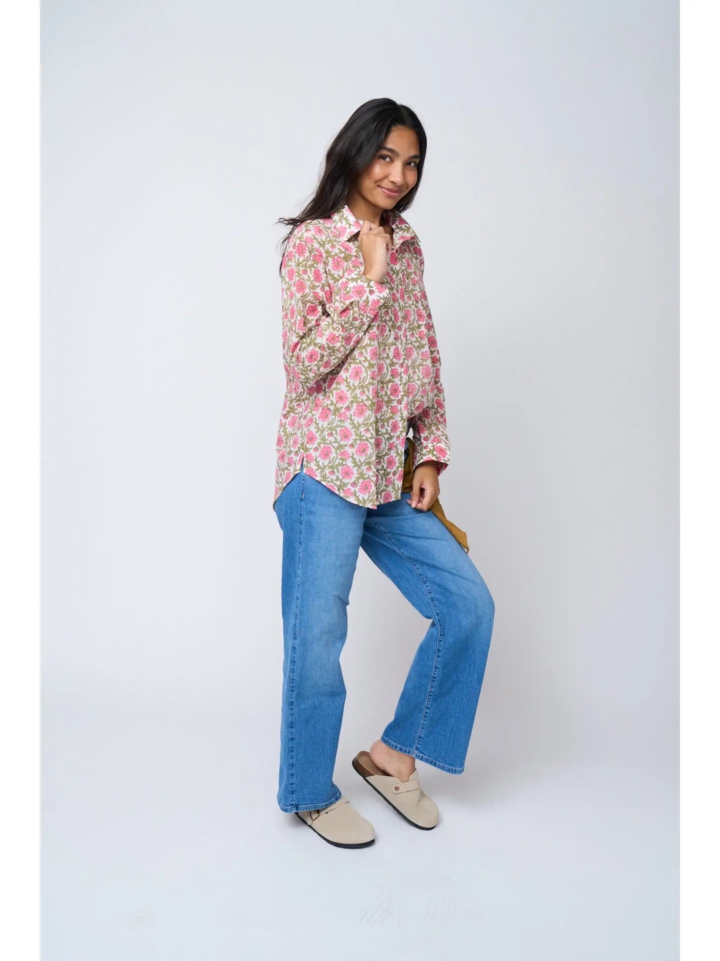 Blouse--"Good Boyfriend", Cotton, Darlington Floral (and for Good)