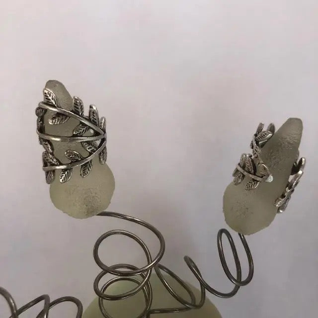 Ring--"Willow", Wrap, Silver-Plated Brass (Volare)