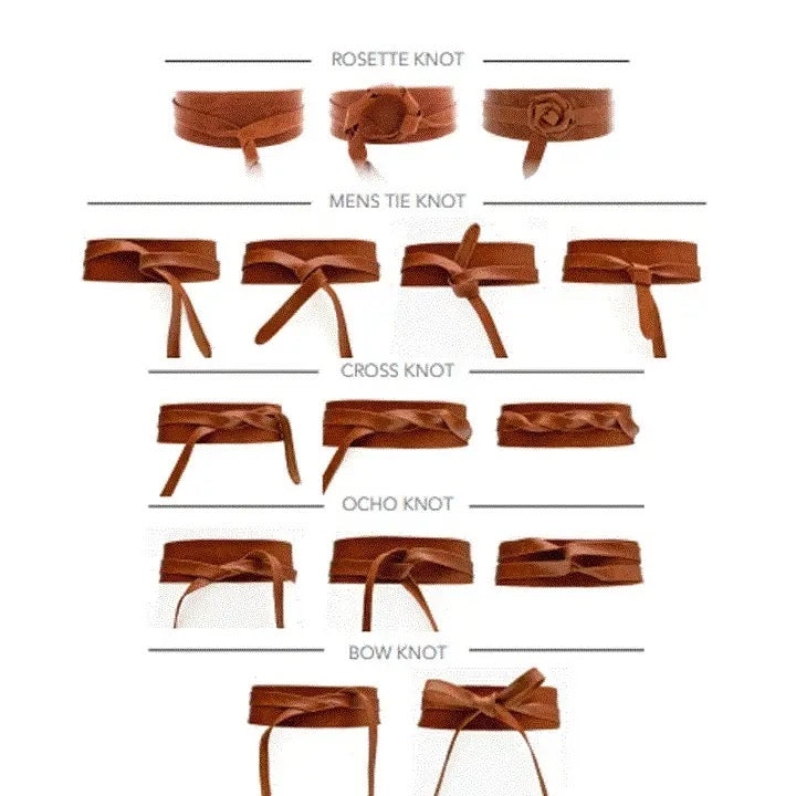 Belt--Wrap, Leather, Various Colors/Textures (ADA Collection)