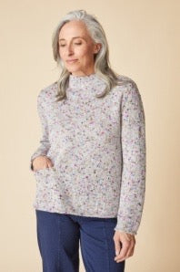 Sweater--"Northern Lights", Long-Sleeved, DOVE (Habitat)