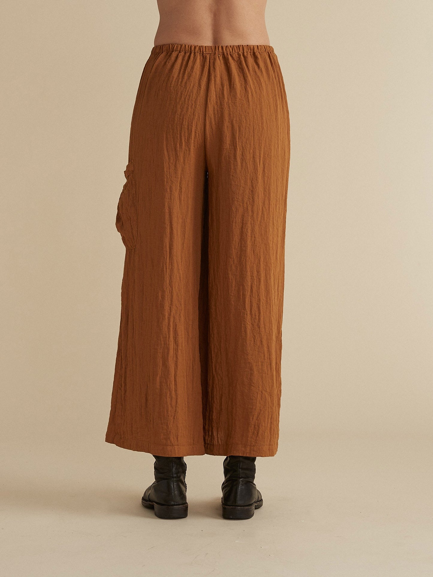 Pants--Wide-Leg, Pocket, Cinnabark OR Brass (cut loose)