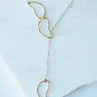 Necklace--"Cloud Lariat", Gold-plated (Tilly Doro)