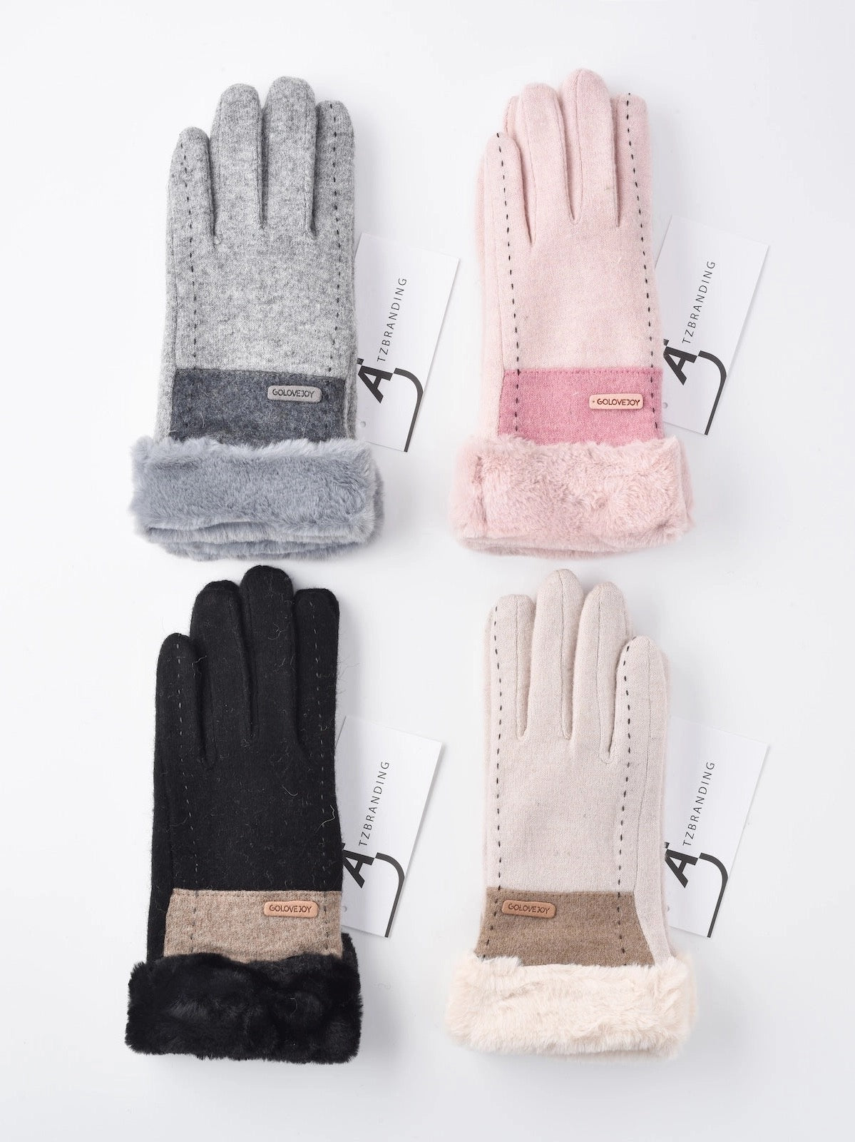 Gloves--Therma, Cashmere-Blend, 3 Colors (Funkyrel/ ATZ Branding/ GoLoveJoy)