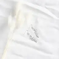 Earrings--"Fern Leaf", Silver or Gold (Birch Jewellery)