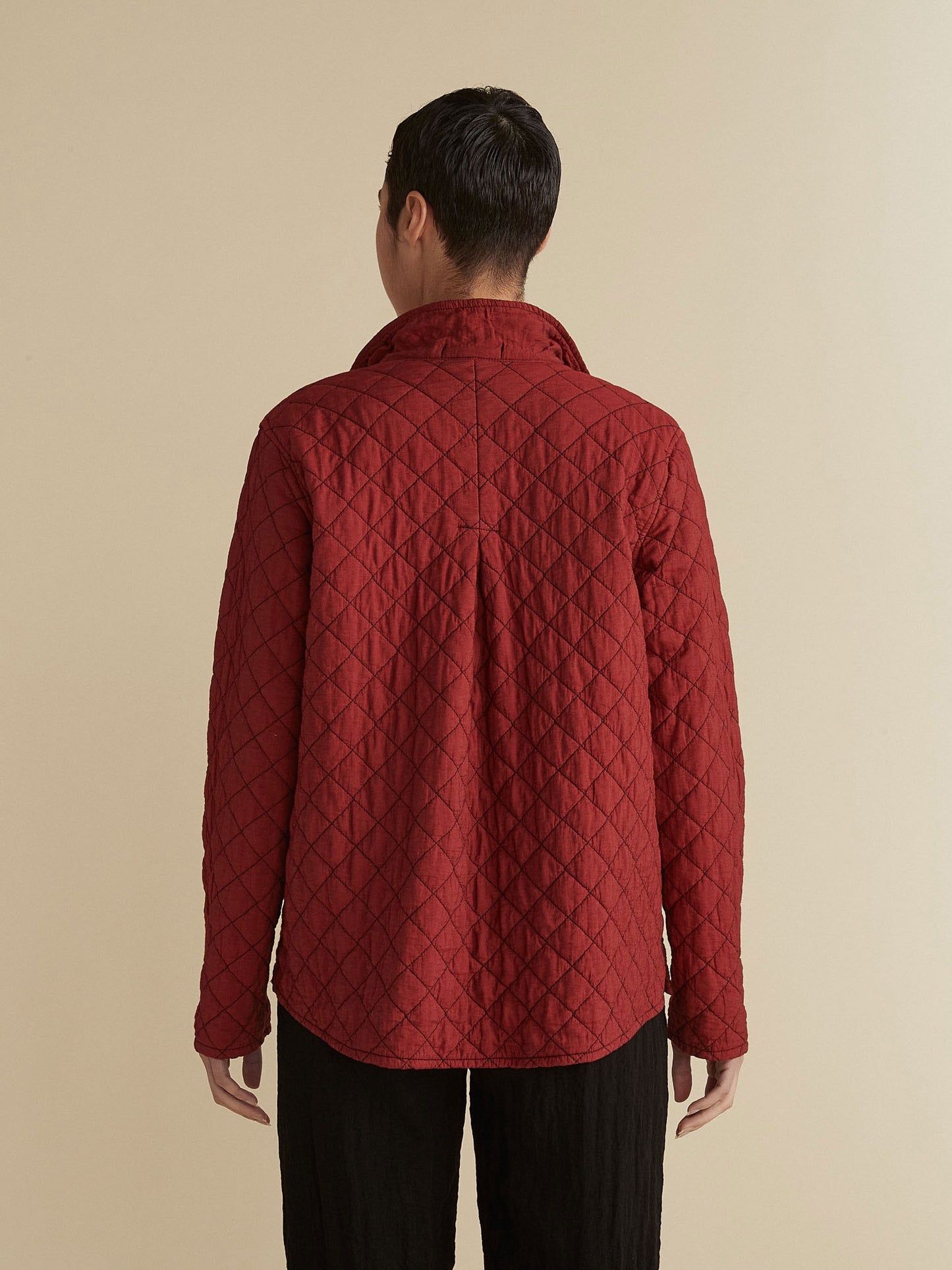 Coat--Quilted, Cropped, Tandoori OR Cognac (cut loose)