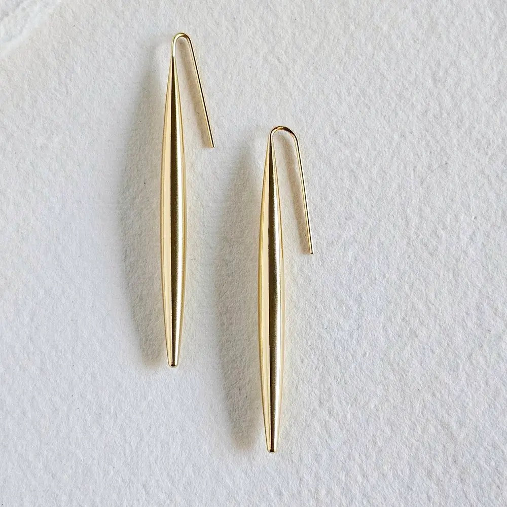 Earrings--"Needle", Long or Short (Bisjoux)