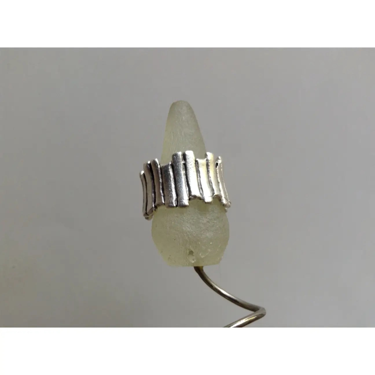 Ring--"Molten Ridge", Silver-Plated Brass (Volare)