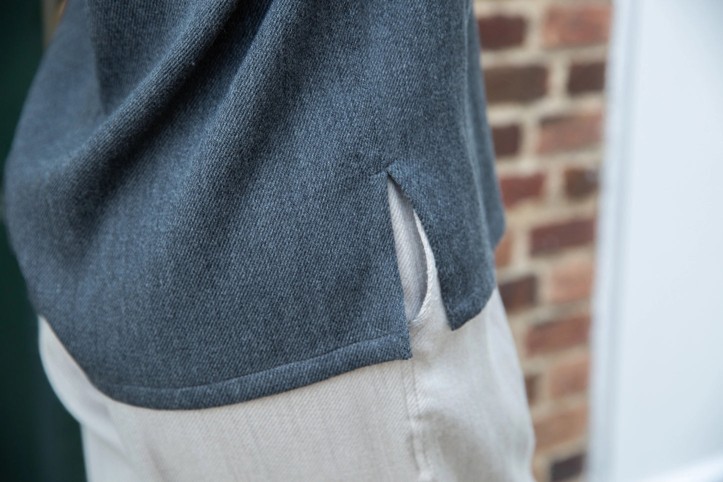 Top--Merino Wool-Cotton-Linen, Long-Sleeved, 4 Colors (Vikolino)