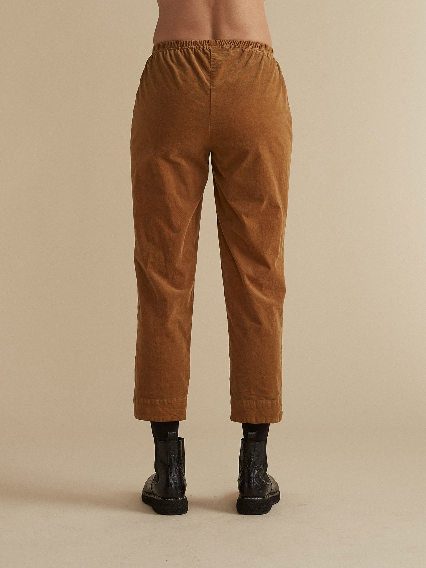 Pants--Tapered/Cropped, Corduroy, "Brass" (cut loose)
