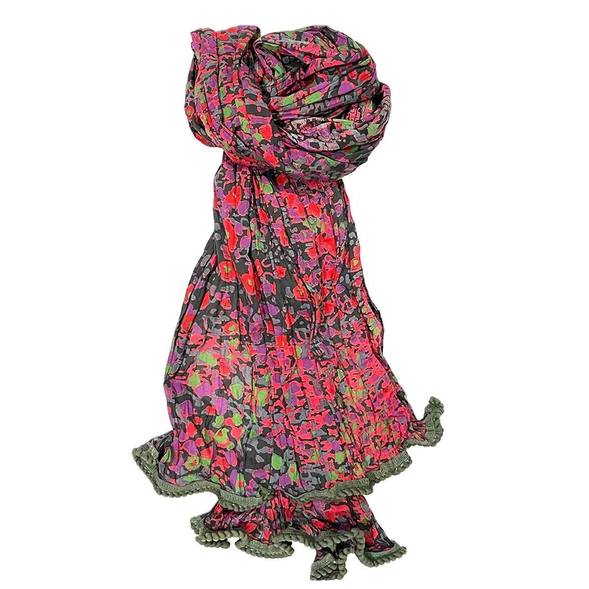 Scarf--"Crinkle", Cotton, Many Patterns (TO BE/ Little Journeys Chicago)