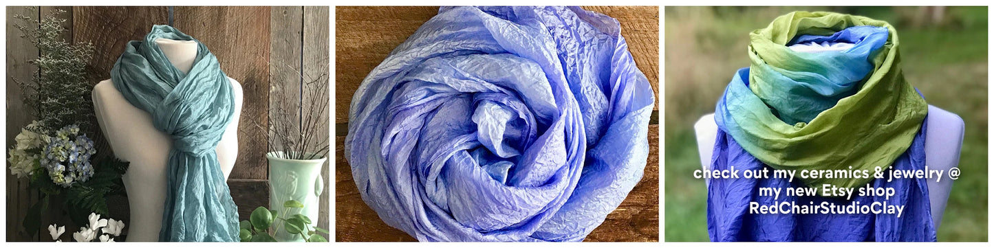 Scarf--Silk, 3 Types (Red Chair Studio)