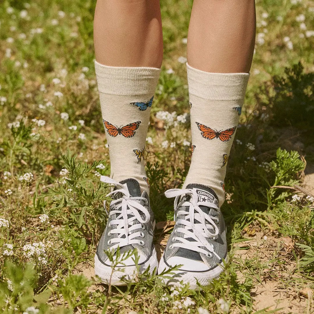 Socks--"Protect Pollinators", 2 patterns (Conscious Steps)