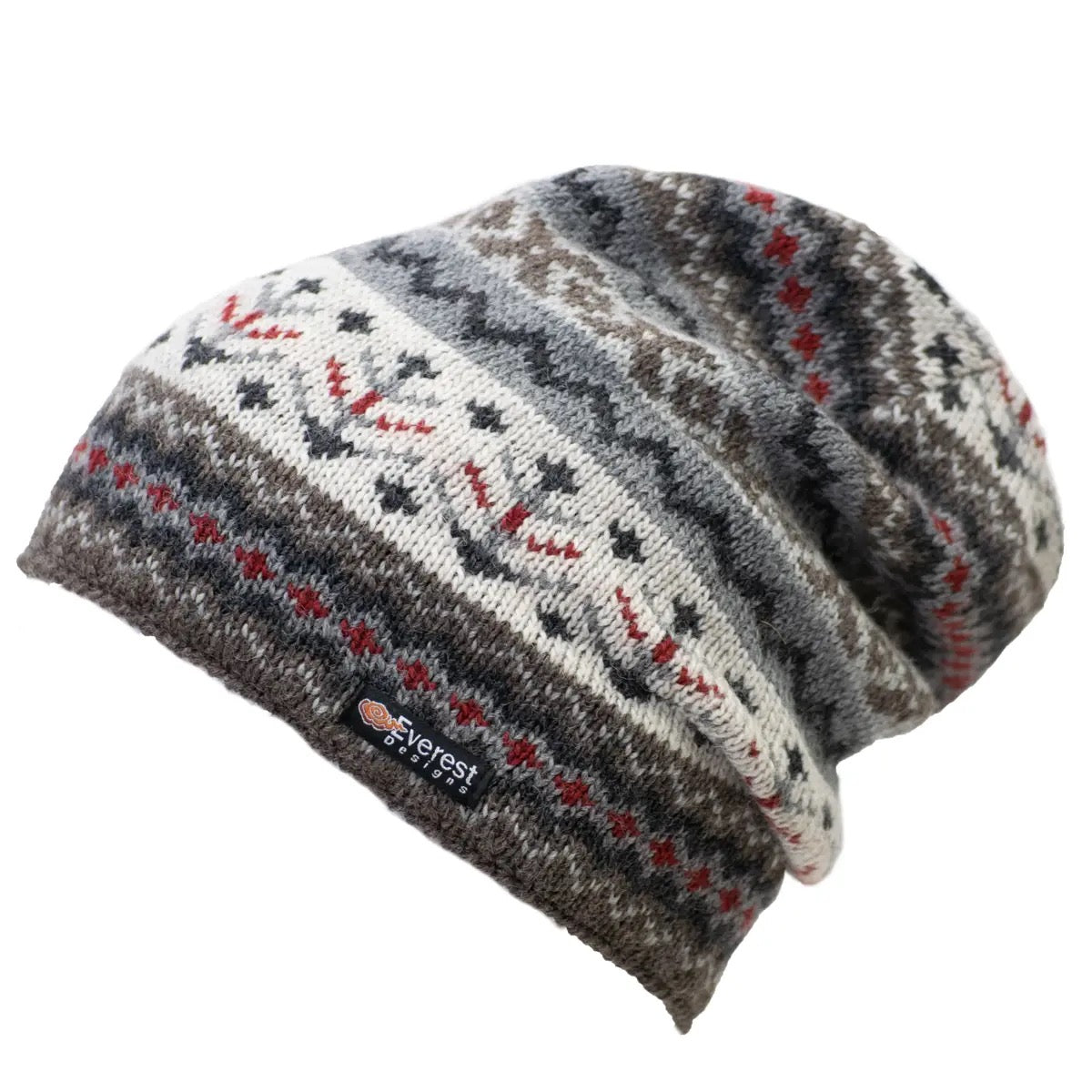 Hat--"Slouch", Wool, 2 Patterns/2 Colors (Everest Designs)