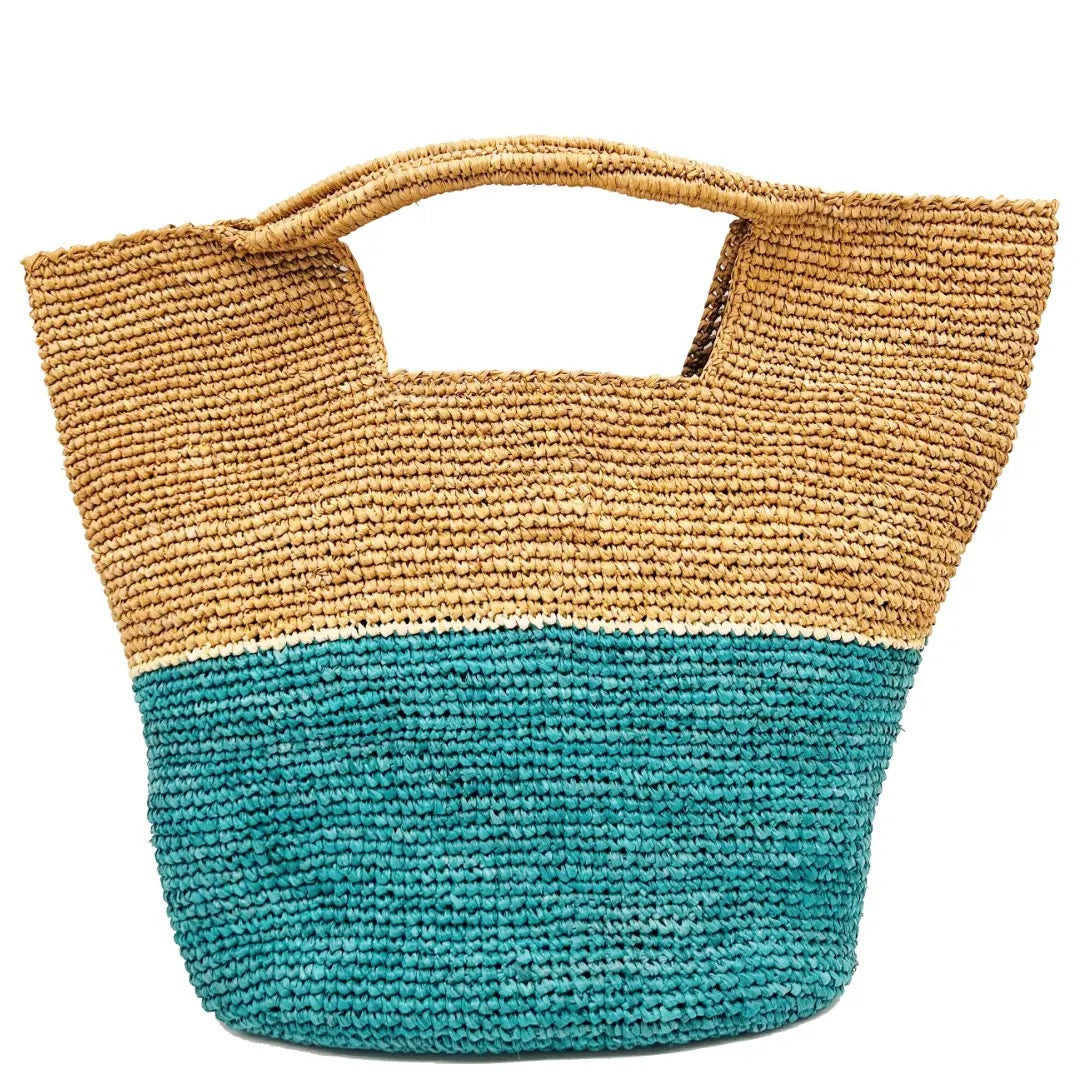 Bag--Straw, Two-Tone, 2 Colors (Shebobo)