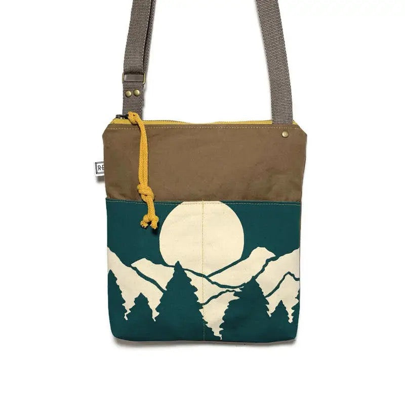 Bag--"WeekDayer--VISTA", Cross body, Waxed Canvas, 2 Colors (Rachel Elise Studio)