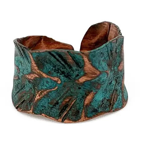 Ring--"Patina" Copper OR Silver, MANY Colors/Patterns (Anju)