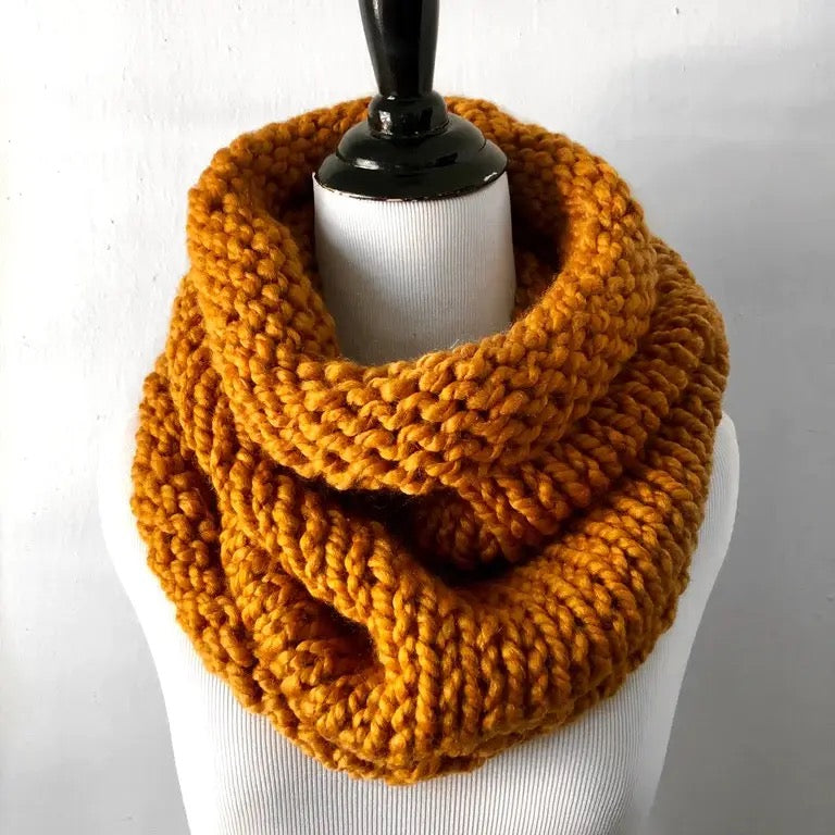Scarf--Cowl, "Neck Warmer", Wool-Blend, Chunky Knit, Many Colors (NickiChicki)