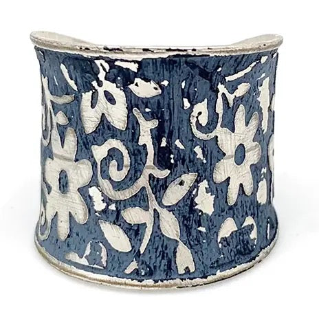 Ring--"Patina" Copper or Silver, MANY Colors/Patterns (Anju)