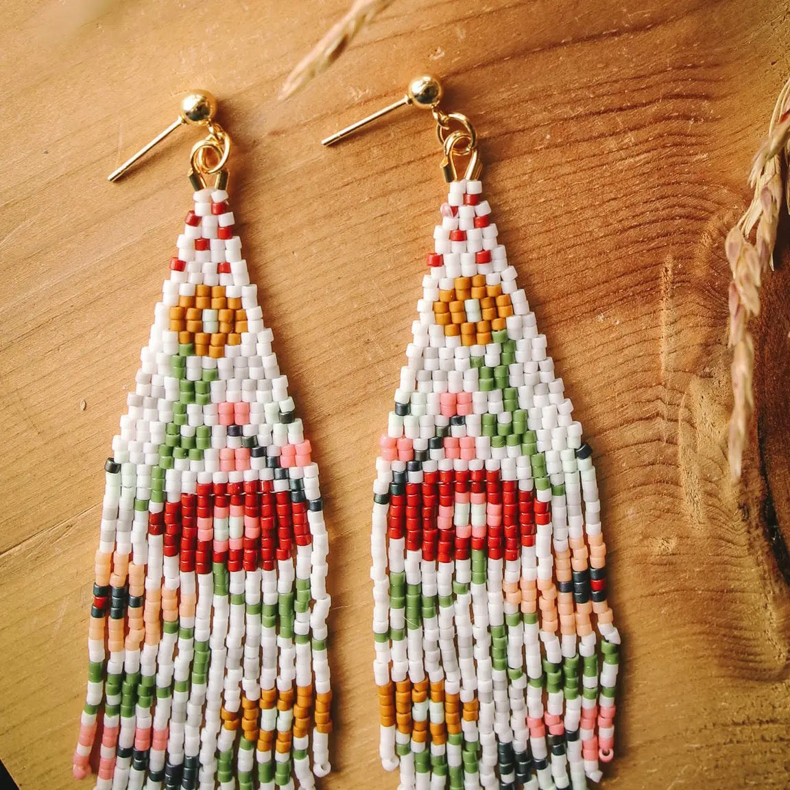 Earrings--"Wildflower" Fringe, 3 Colors (Mayana)