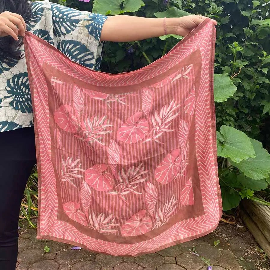 Bandana--Batik Print, Cotton AND/OR Silk, Many Colors/Patterns (Ichcha)