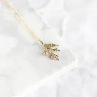 Necklace--Juniper, Gold or Silver-Plated (Birch Jewellery)
