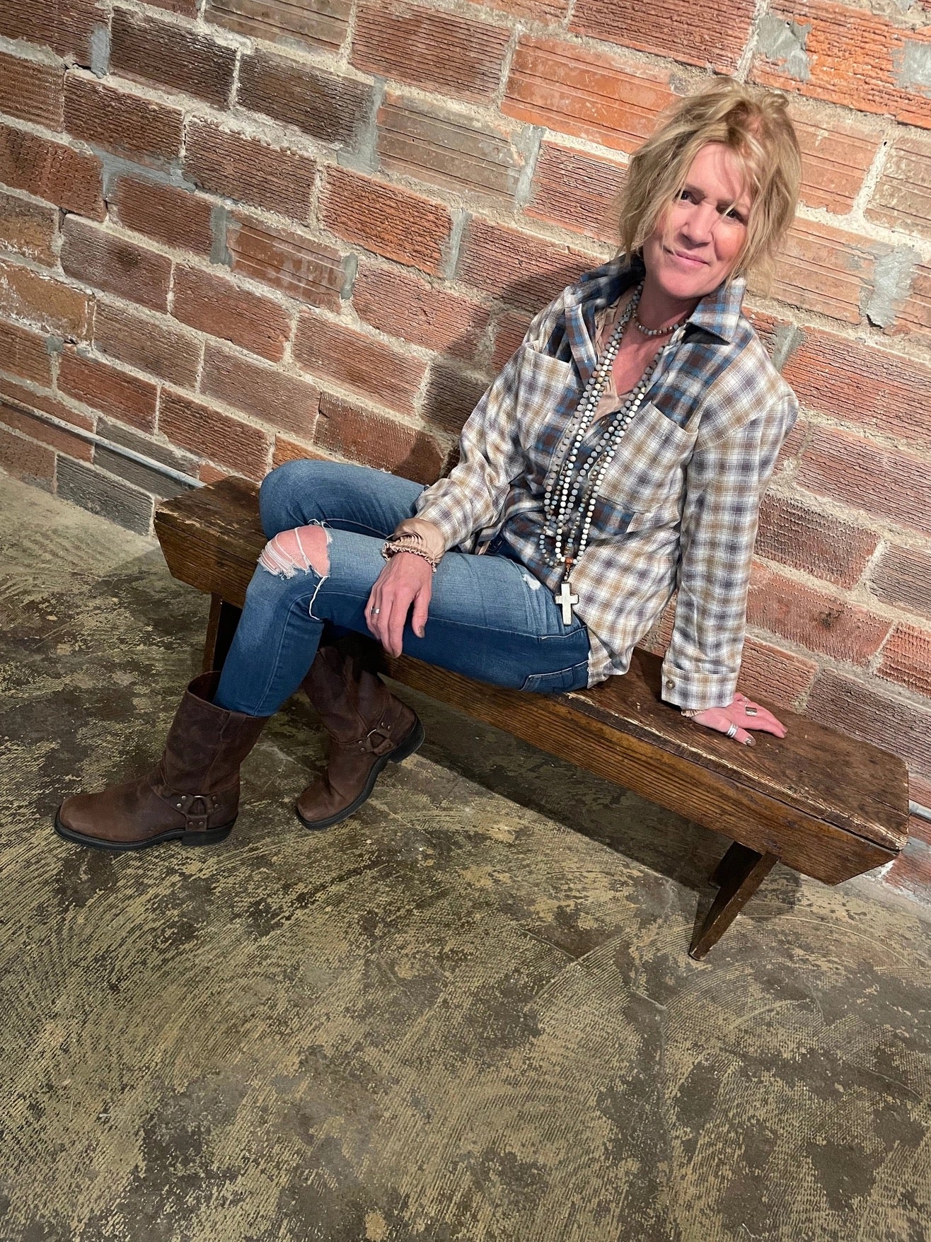 Shirt--"Patchwork", Plaid, Flannel, 2 Versions (Bohemian Grace / Grace & Grit Living)