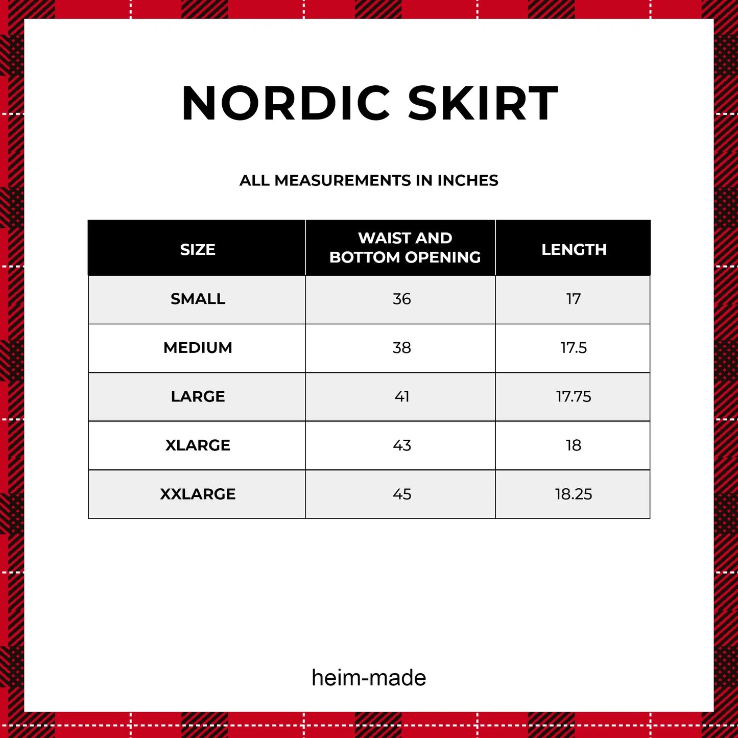 Skirt--Nordic, Merino Wool-Blend, 4 Patterns (Heim Made)