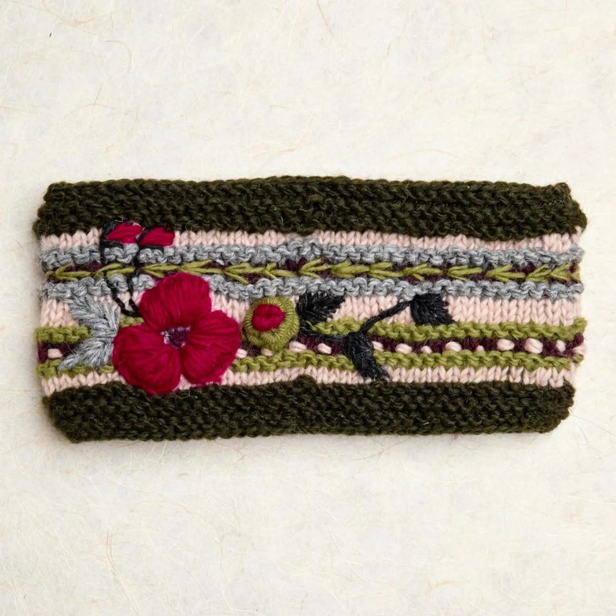 Headband--"Dark Forest", Wool--Spruce/Multi (By Many Hands)